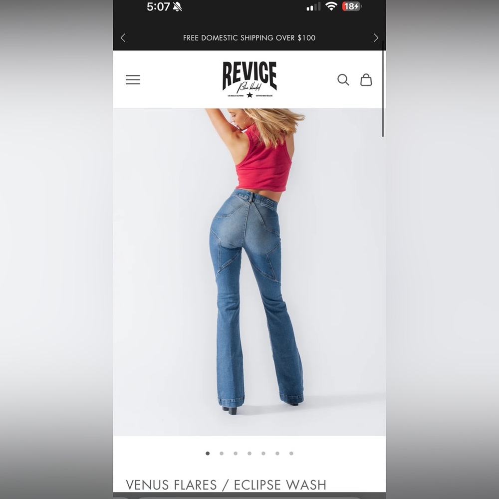 Revice Denim VENUS FLARES ECLIPSE WASH